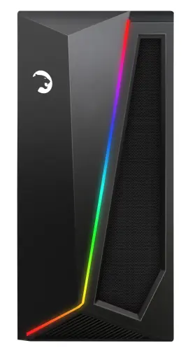 GamePower Dark Side 1x120mm ARGB Fan ARGB Led Bar Temperli Cam Gaming Mid ATX Kasa
