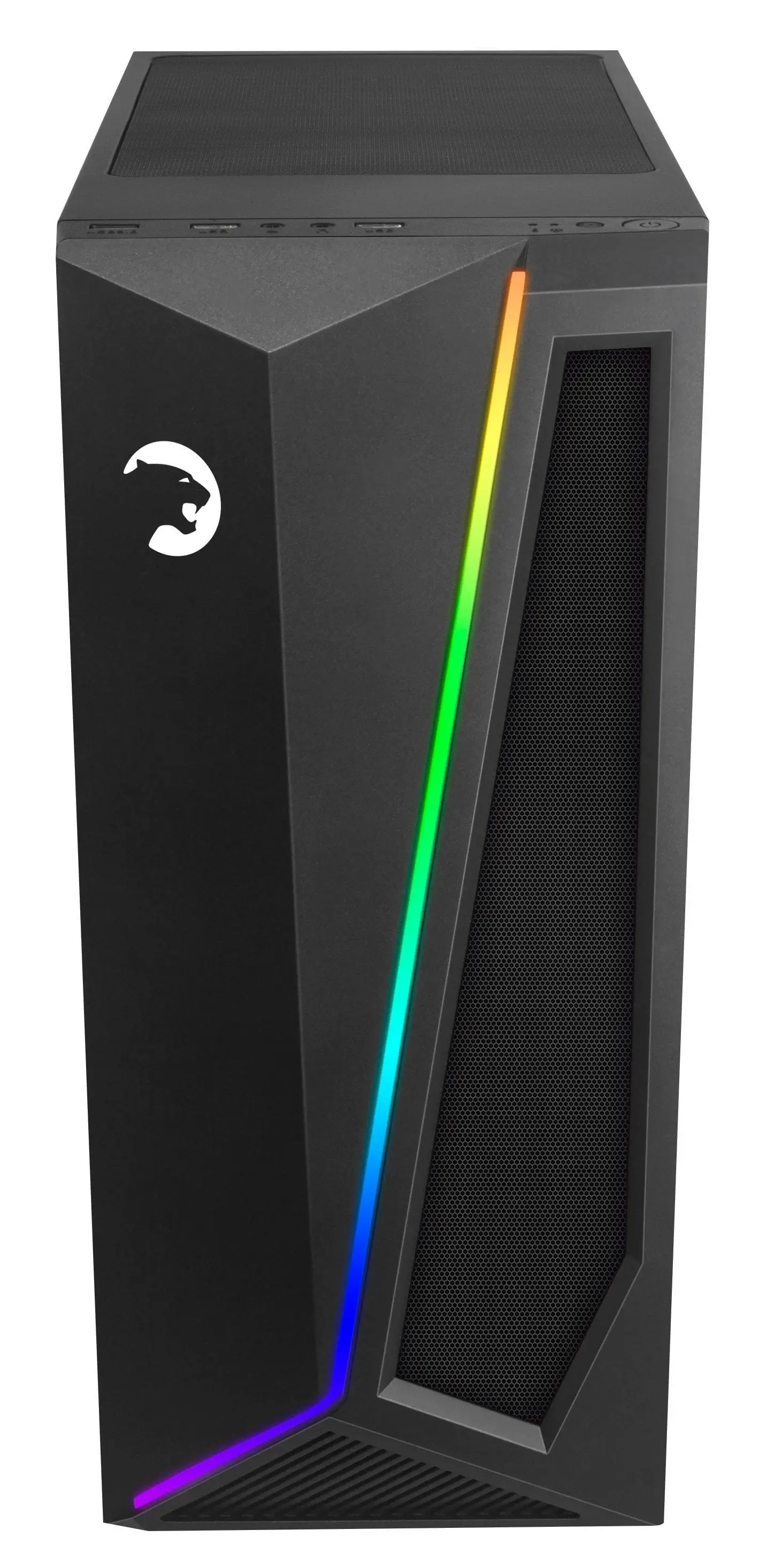 GamePower Dark Side 1x120mm ARGB Fan ARGB Led Bar Temperli Cam Gaming Mid ATX Kasa