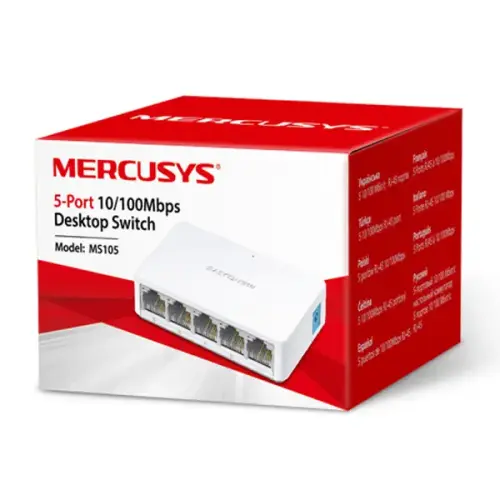 Mercusys MS105 5-Port 10/100Mbps Desktop Switch