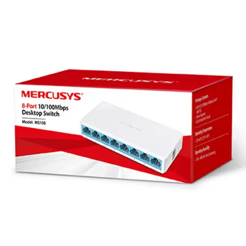 Mercusys MS108 8-Port 10/100Mbps Desktop Switch