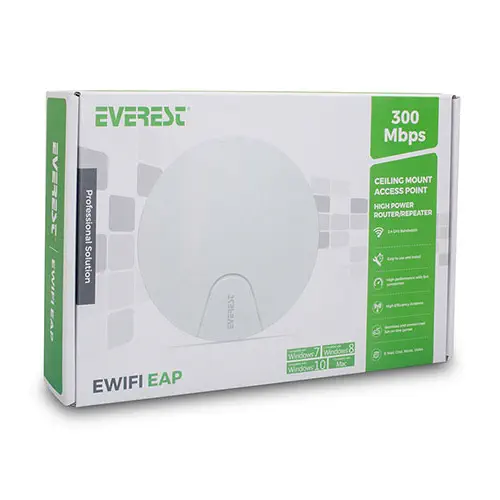 Everest EWiFi EAP 300Mbps 11N 2.4Ghz Tavan Tip Kablosuz Router+Acces Point
