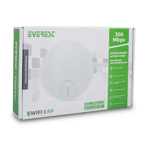 Everest EWiFi EAP 300Mbps 11N 2.4Ghz Tavan Tip Kablosuz Router+Acces Point