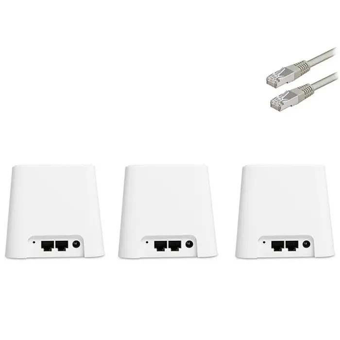Everest Finix MW3-3P 2.4GHz/5GHz AC1200 IEEE802.3, IEEE802.3u 3`lü Mesh Kablosuz AC Router
