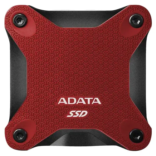 Adata SD600Q ASD600Q-240GU31-CRD 2.5” 240GB 440/430MB/s USB 3.2 Kırmızı Taşınabilir SSD Disk