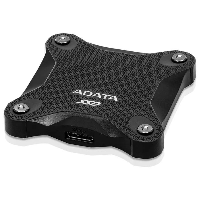 Adata SD600Q ASD600Q-240GU31-CBK 2.5” 240GB 440/430MB/s USB 3.2 Siyah Taşınabilir SSD Disk