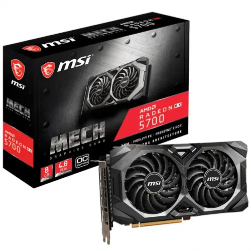 MSI Radeon RX 5700 Mech OC AMD Radeon RX 5700 8GB GDDR6 256Bit DX12 Gaming Ekran Kartı