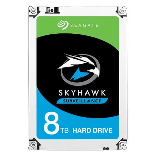 Seagate Skyhawk ST8000VX004 3.5″ 8TB 256MB  Sata3 7/24 Güvenlik Diski