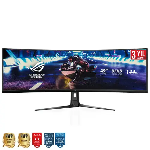 Asus ROG Strix XG49VQ 49” 144Hz 4ms FreeSync 2 HDR Super Ultra-Wide VA Double Full HD (3840x1080) Curved Gaming Monitör