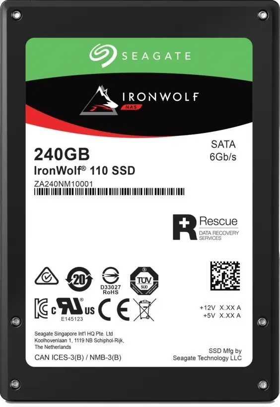 Seagate IronWolf 110 240GB 2.5″ 560MB/345MB/sn SATA 3 SSD Disk - ZA240NM10011