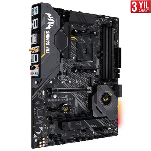 ASUS TUF Gaming X570-Plus (WI-FI) AMD X570 Soket AM4 DDR4 5100(OC)MHz ATX Gaming Anakart