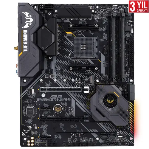 ASUS TUF Gaming X570-Plus (WI-FI) AMD X570 Soket AM4 DDR4 5100(OC)MHz ATX Gaming Anakart