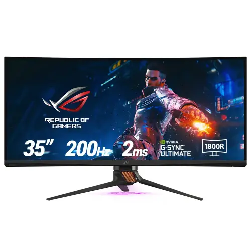 Asus Rog Swift PG35VQ 35″ 2ms 200Hz Nvidia G-Sync Flicker-Free VA Ultra-Wide QHD (3440x1440) Curved Gaming Monitör