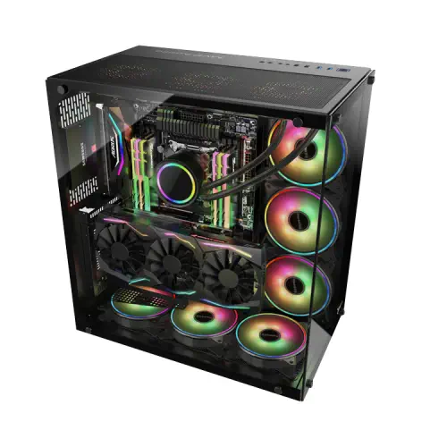 GamePower WARCRY Gaming Full Tempered Glass ATX Kasa (Fansız)