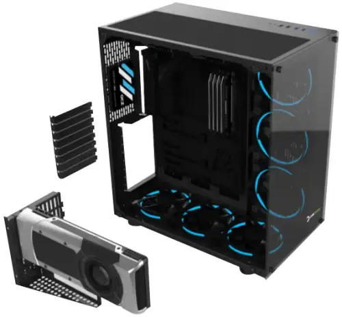 GamePower WARCRY Gaming Full Tempered Glass ATX Kasa (Fansız)