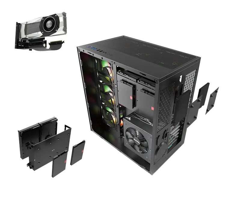 GamePower WARCRY Gaming Full Tempered Glass ATX Kasa (Fansız)