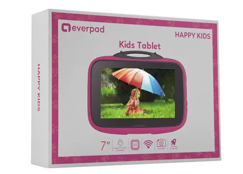 Everest Everpad SC-735 Happy Kids 16GB 7″ Pembe Tablet - 2 Yıl İthalatçı Firma Garantili
