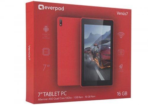 Everest Everpad SC-740 Venüs 16GB 7″ Wi-Fi Kırmızı Tablet - 2 Yıl İthalatçı Firma Garantili