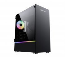 GamePower The Black Pearl 500W +80 Bronze Dahili PSU' lu ARGB Temperli Gaming Kasa
