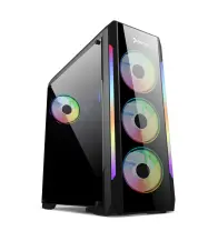 GamePower Wraith 500W +80 Bronze Dahili PSU` lu 4x120mm ARGB Fan ARGB Led Bar Gaming ATX RGB Kontrolcüsü ve Uzaktan Kumanda Kasa