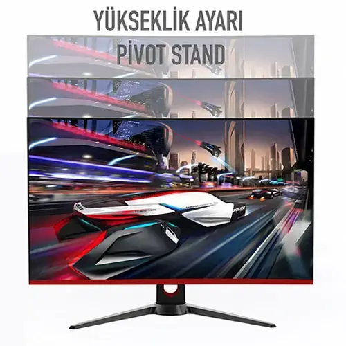 Rampage RM-165 27” 165Hz 1ms Pivot FreeSync LED Full HD VA Curved Gaming Monitör