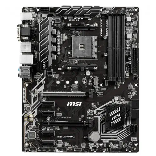 MSI B450-A Pro MAX AMD B450 Soket AM4 DDR4 4133(OC)MHz ATX Gaming Anakart