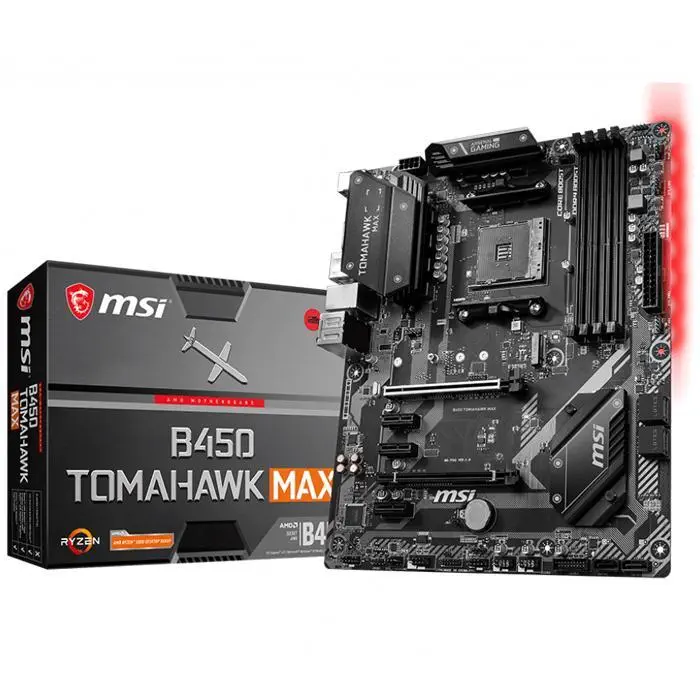 MSI B450 Tomahawk MAX AMD B450 Soket AM4 DDR4 4133(OC)MHz ATX Gaming Anakart