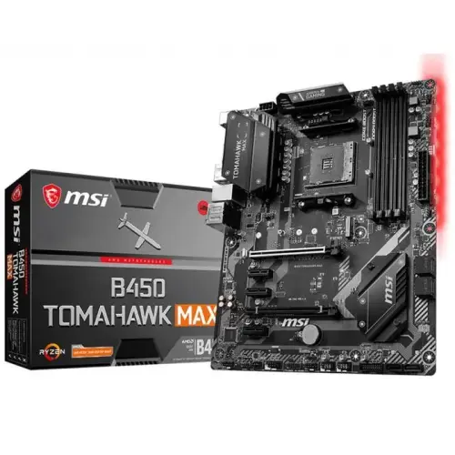 MSI B450 Tomahawk MAX AMD B450 Soket AM4 DDR4 4133(OC)MHz ATX Gaming Anakart