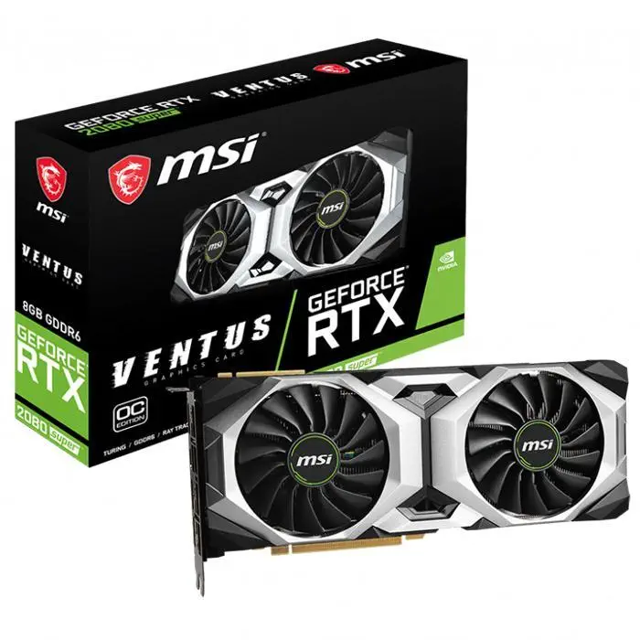 MSI GeForce RTX 2080 Super Ventus OC 8GB GDDR6 256Bit DX12 Gaming Ekran Kartı