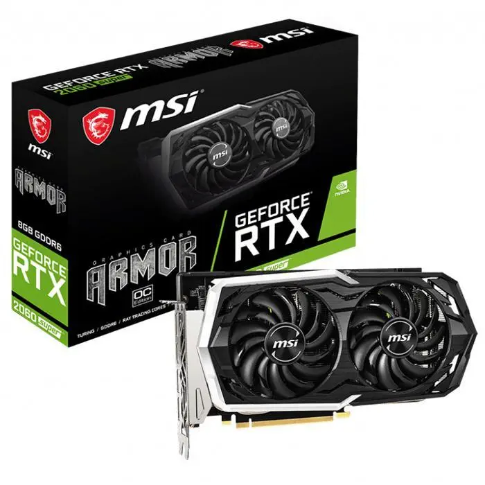 Msi GeForce RTX 2060 Super Armor OC 8GB GDDR6 256Bit DX12 Gaming Ekran Kartı
