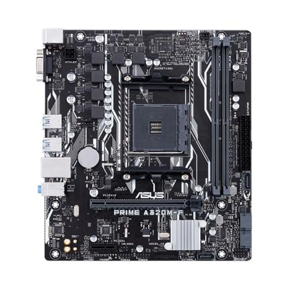 Asus Prime A320M-F-SI BULK AMD A320 Soket AM4 DDR4 3200(OC)Mhz mATX Gaming Anakart