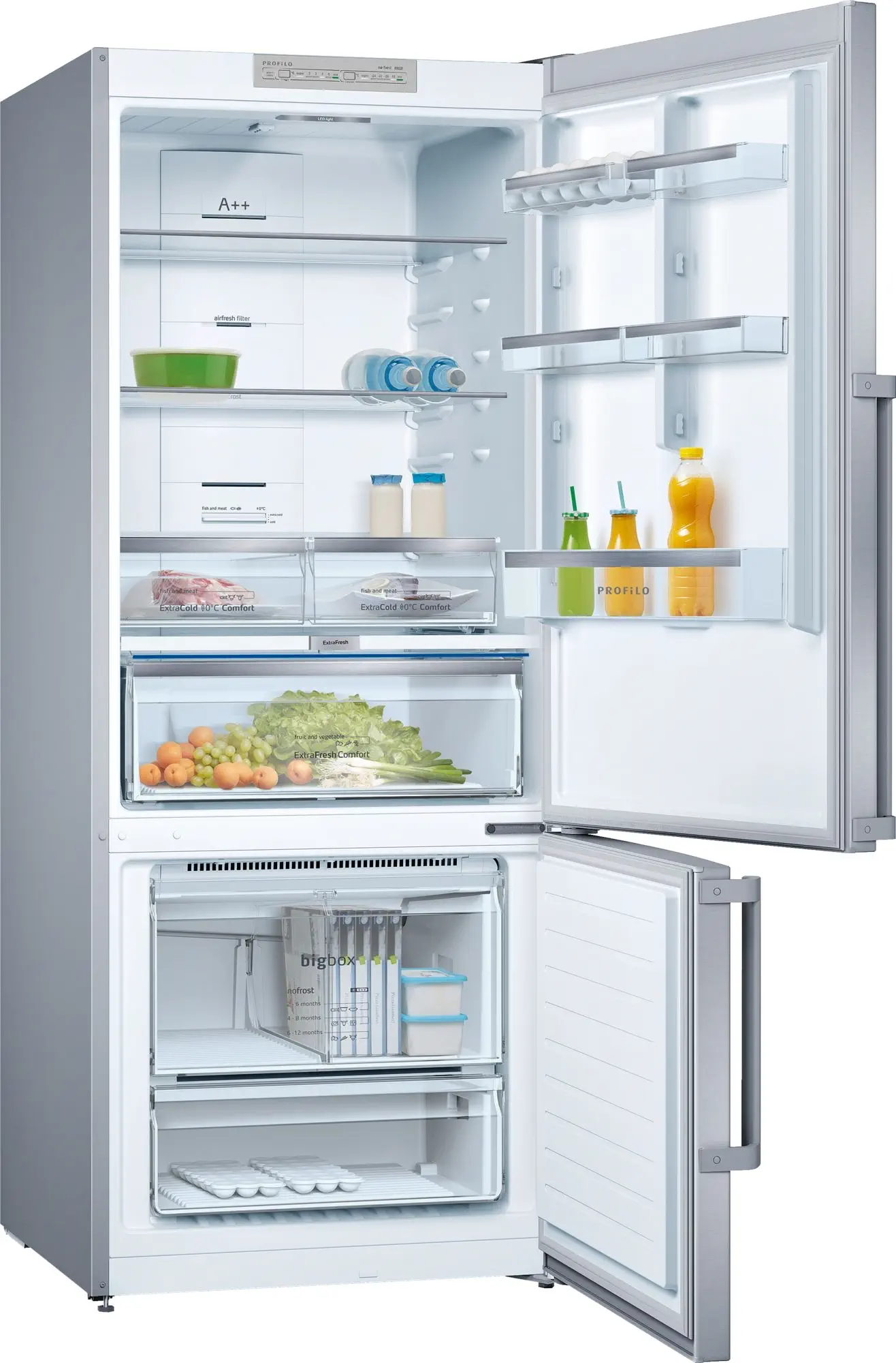 Profilo BD3076I3DN A++ 578 Lt NoFrost Kombi Tipi Inox Buzdolabı