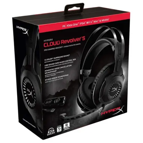 HyperX Cloud Revolver S Kablolu Gaming Kulaklık HX-HSCRS-GM/EE