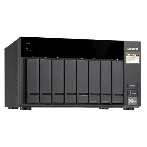 Qnap TS-873 8 Disk Yuvalı 8GB Ram Nas Depolama Ünitesi 