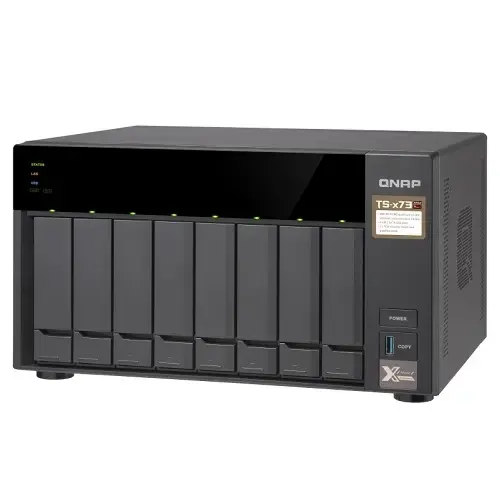 Qnap TS-873 8 Disk Yuvalı 8GB Ram Nas Depolama Ünitesi 