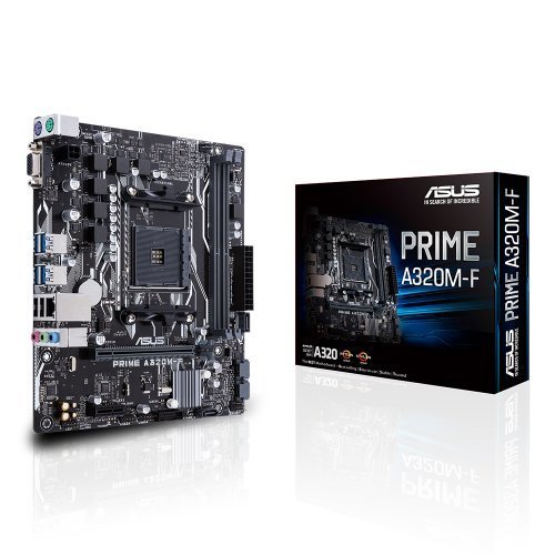Asus Prime A320M-F AMD A320 Soket AM4 DDR4 3200(OC)Mhz mATX Gaming Anakart