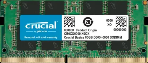 Crucial Basics SODIMM CB8GS2400 8GB (1x8GB) DDR4 2400MHz CL17 Notebook Ram