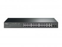 Tp-Link JetStream T1500-28PCT 24 Port 10/100Mbps + 4 Port Gigabit Smart PoE+ Switch (TL-SL2428P)
