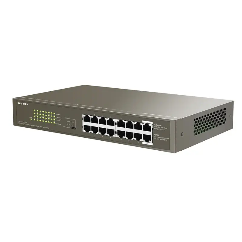Tenda TEG1116P 16 Port Gigabit 16 Port PoE Switch