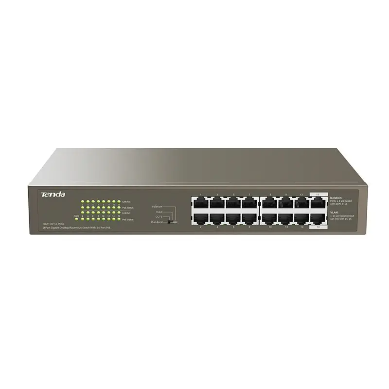 Tenda TEG1116P 16 Port Gigabit 16 Port PoE Switch