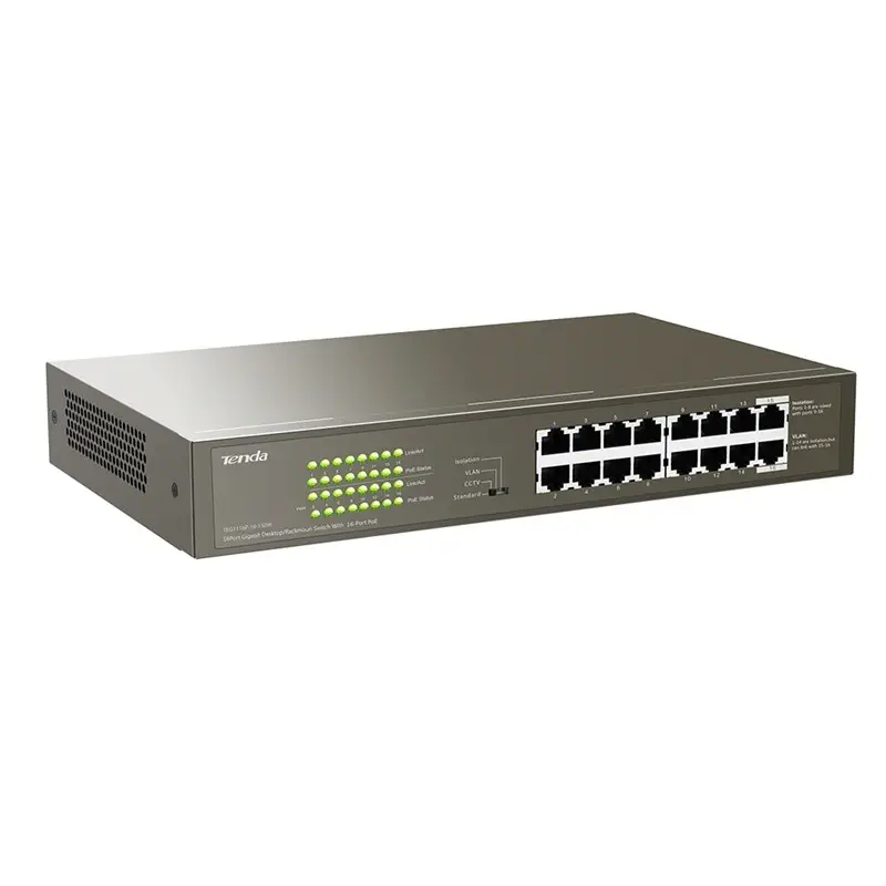 Tenda TEG1116P 16 Port Gigabit 16 Port PoE Switch