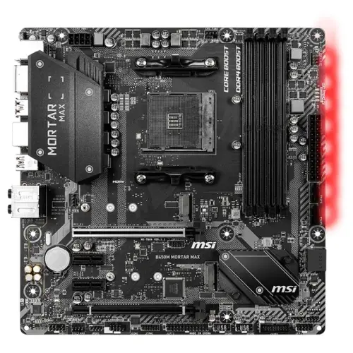 MSI B450M Mortar Max AMD B450 Soket AM4 DDR4 4133(OC)MHz mATX Gaming Anakart