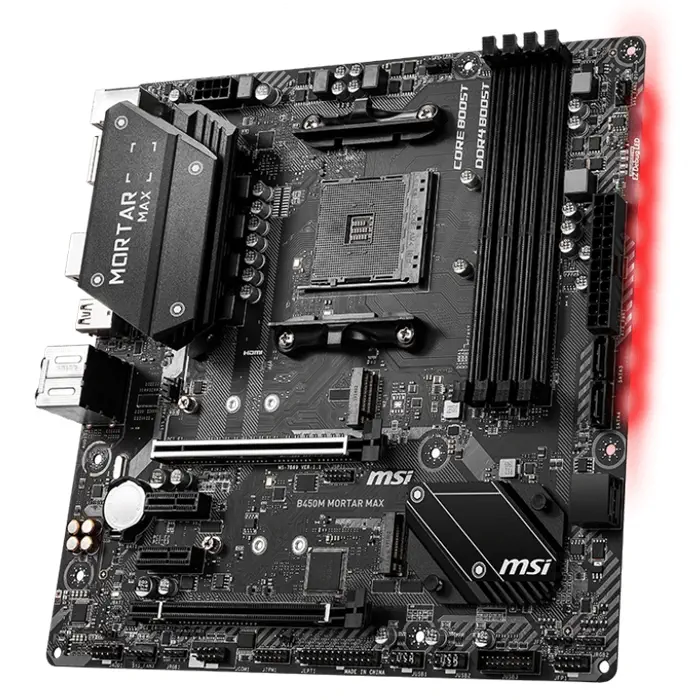MSI B450M Mortar Max AMD B450 Soket AM4 DDR4 4133(OC)MHz mATX Gaming Anakart