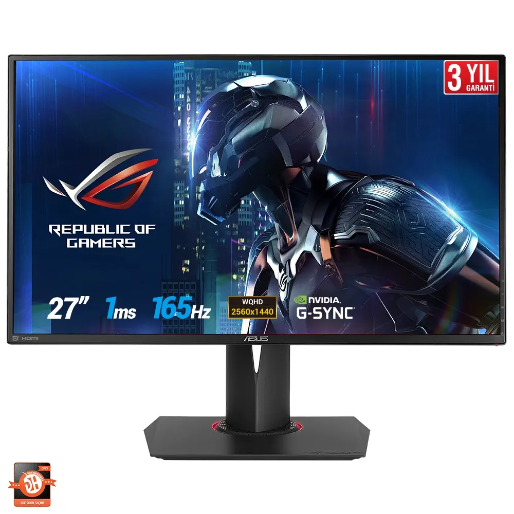 Asus ROG Swift PG278QR 27″ 1ms 2K WQHD (HDMI/Display) (Gaming) Oyuncu Monitör