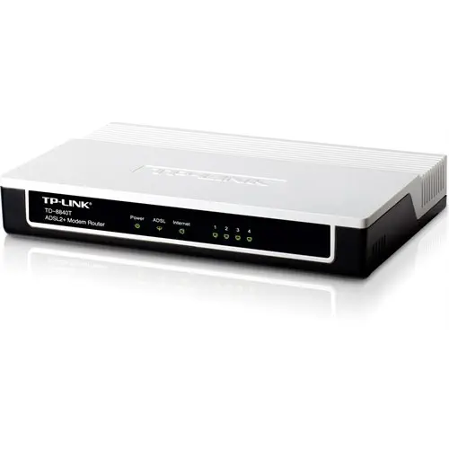 Tp-Link TD-8840T 4 Port 24Mbps ADSL2+ Modem Router
