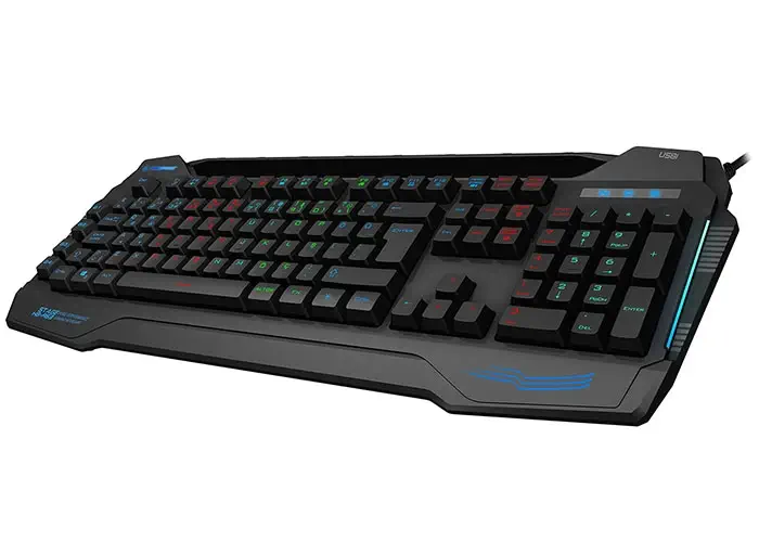 Rampage KB-R63 Stage Siyah USB 7 Renk Aydınlatmalı 4 Macro Oyuncu Klavyesi