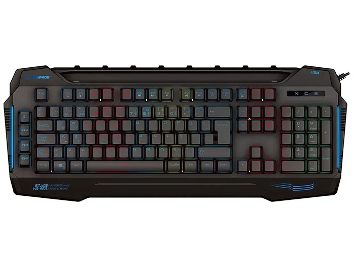 Rampage KB-R63 Stage Siyah USB 7 Renk Aydınlatmalı 4 Macro Oyuncu Klavyesi