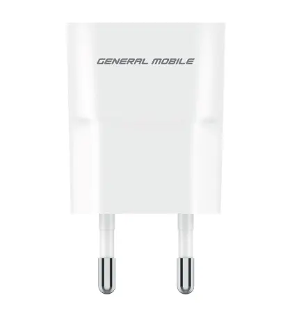 General Mobile 5V / 1A Şarj Adaptörü Beyaz M100384