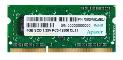 Apacer 4GB DDR3 1600Mhz SODIMM Notebook Ram (Bellek) - DS.04G2K.KAM