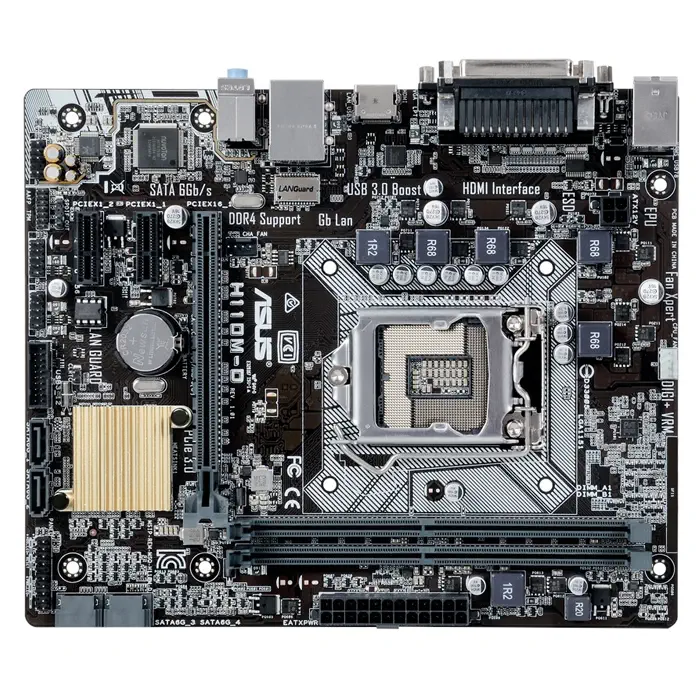 Asus H110M-D Intel H110 Soket 1151 DDR4 2400MHz mATX Anakart
