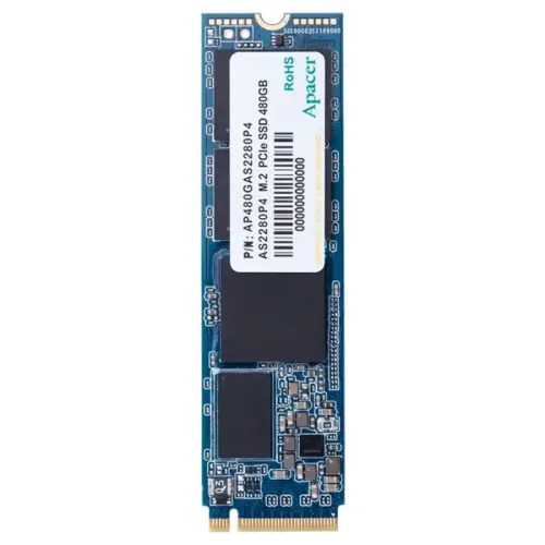 Apacer AS2280P4 480GB 2100/1500MB/s NVMe PCIe Gen3x4 M.2 SSD Disk (AP480GAS2280P4-1)